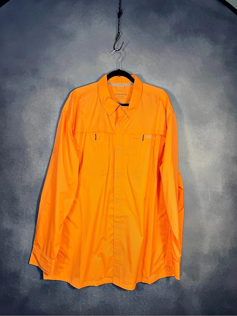 Cabela's Guidewear Men's Orange Button Down Size 2XL Like New
